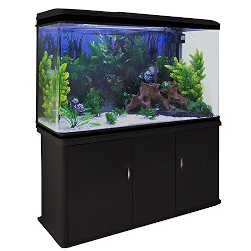 MonsterShop 300 Liter Heimaquarium Aquarium mit Unterschrank Aquariumkobination 143.5cm H x 120.5cm B x 39cm T