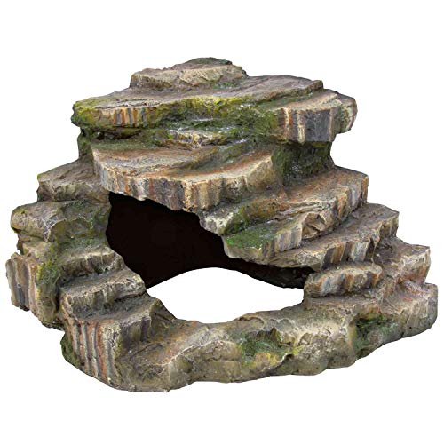Trixie 76196 Eck-Fels mit Höhle und Plattform, 26 × 20 × 26 cm